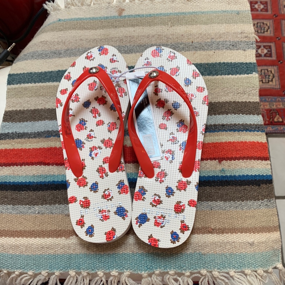 Coach Flip Flops size 6